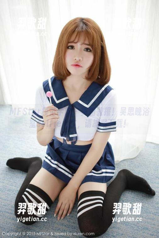 MFStar模范学院 - 美图警报！吴思晚浴室selfie大作，请抓紧下载！