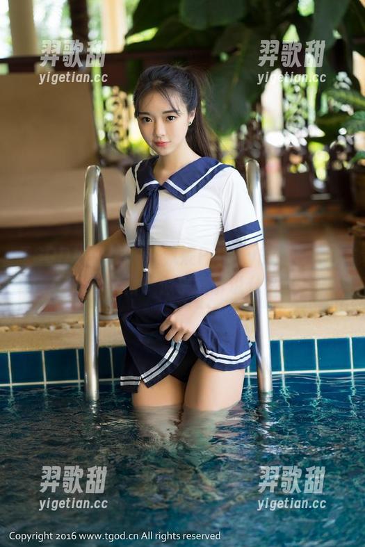TGOD推女神 - 汪佩妮Penny的图片，不同角度白裙子似乎在诉说什么...？